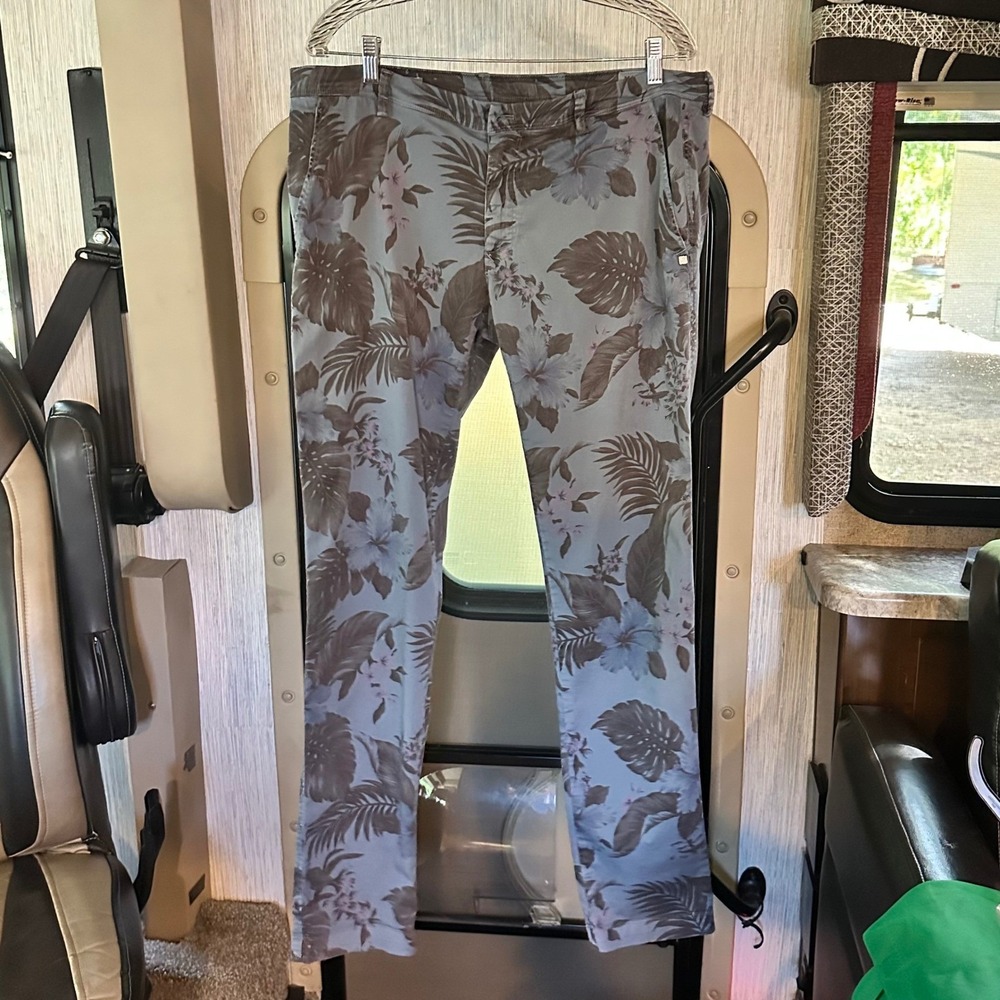 Masons Forte Dei Marmi Eisenhower Pants Men's 36x33 Blue Floral Gorpcore Casual